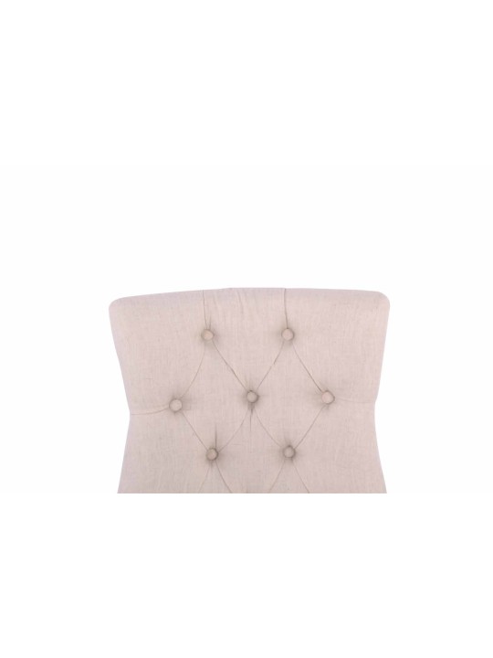 Ensemble de 2 chaises de salle à manger Aberdeen tissu antique, crème