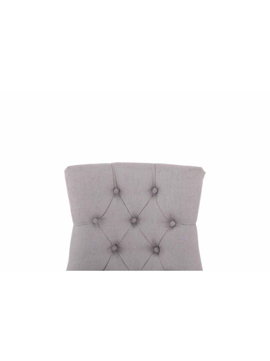 Ensemble de 2 chaises de salle à manger Aberdeen tissu antique, gris