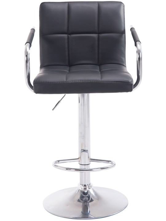 Tabouret de bar Lucy V2 chromé, noir Tabouret de bar Lucy V2 chromé, noir