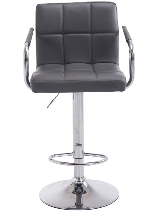 Tabouret de bar Lucy V2 chromé, gris Tabouret de bar Lucy V2 chromé, gris