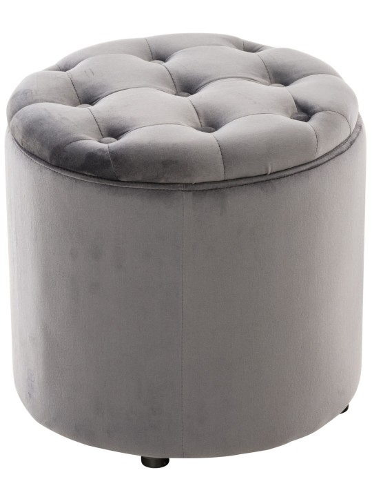 Tabouret Pantin velours, gris Tabouret Pantin velours, gris