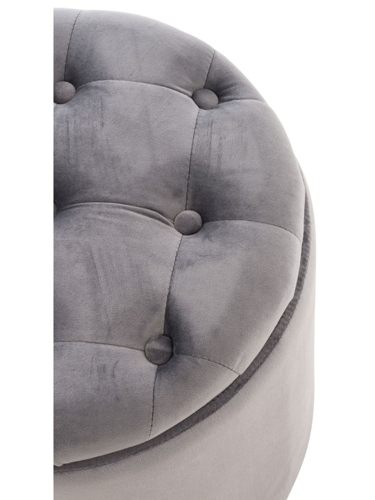 Tabouret Pantin velours, gris Tabouret Pantin velours, gris