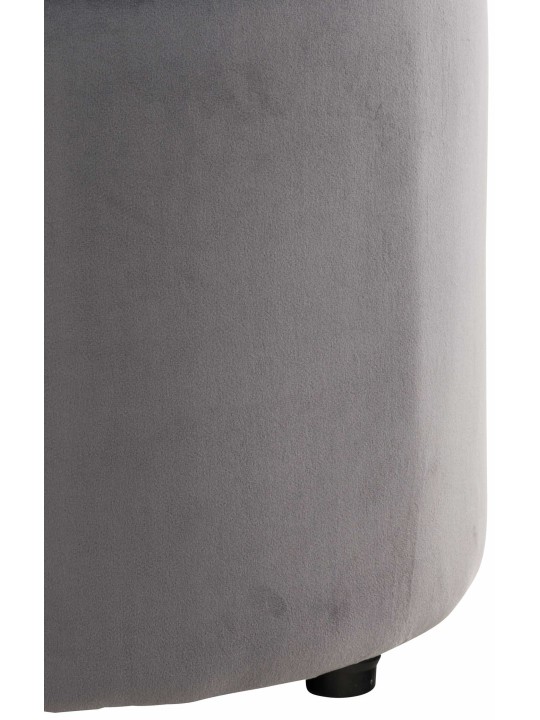 Tabouret Pantin velours, gris Tabouret Pantin velours, gris