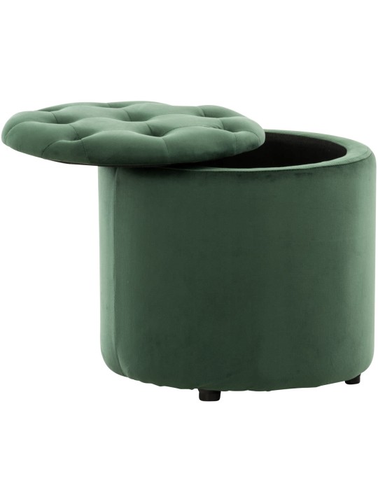 Tabouret Pantin velours, vert Tabouret Pantin velours, vert