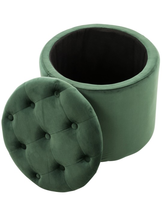 Tabouret Pantin velours, vert Tabouret Pantin velours, vert