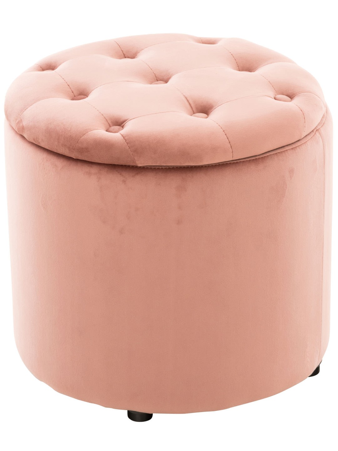 Tabouret Pantin velours, rose
