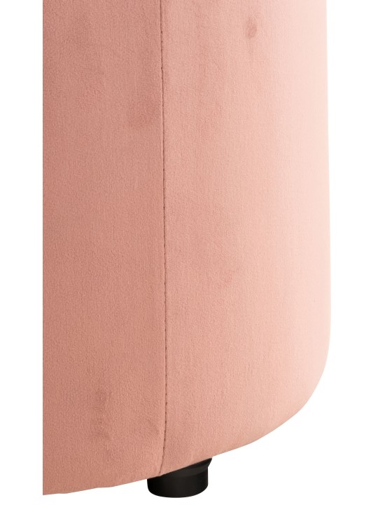 Tabouret Pantin velours, rose