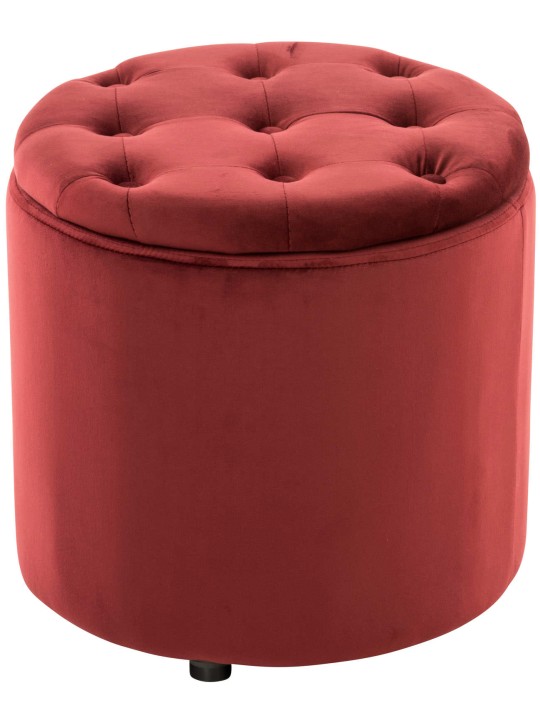 Tabouret Pantin velours, rouge Tabouret Pantin velours, rouge