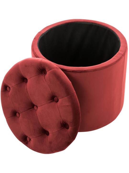 Tabouret Pantin velours, rouge Tabouret Pantin velours, rouge