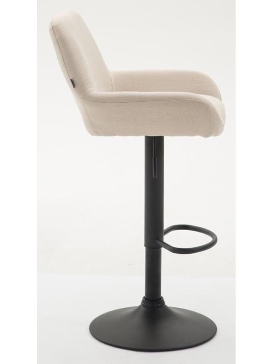 Tabouret de bar Braga tissu B, crème