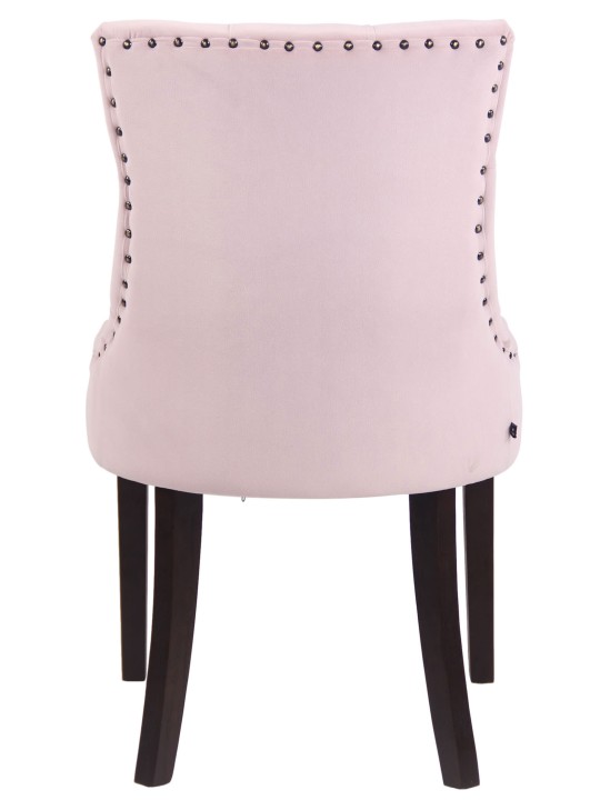 Chaise de salle à manger Aberdeen velours antique, rose Chaise de salle à manger Aberdeen velours antique, rose