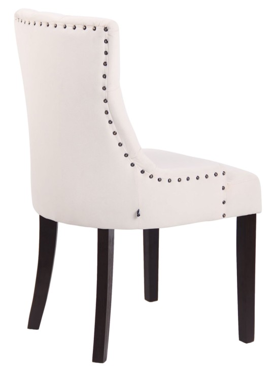 Chaise de salle à manger Aberdeen velours antique, crème Chaise de salle à manger Aberdeen velours antique, crème