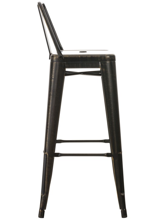 Lot de 2 tabourets de bar Mason, noir-or Lot de 2 tabourets de bar Mason, noir-or