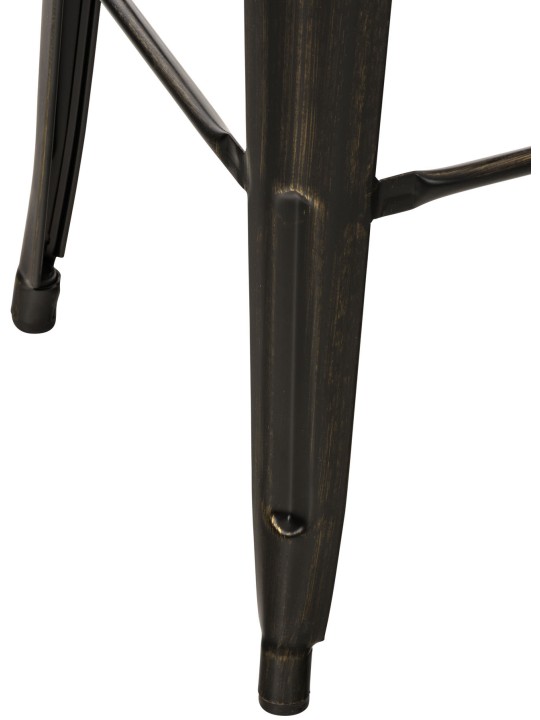 Lot de 2 tabourets de bar Mason, noir-or Lot de 2 tabourets de bar Mason, noir-or