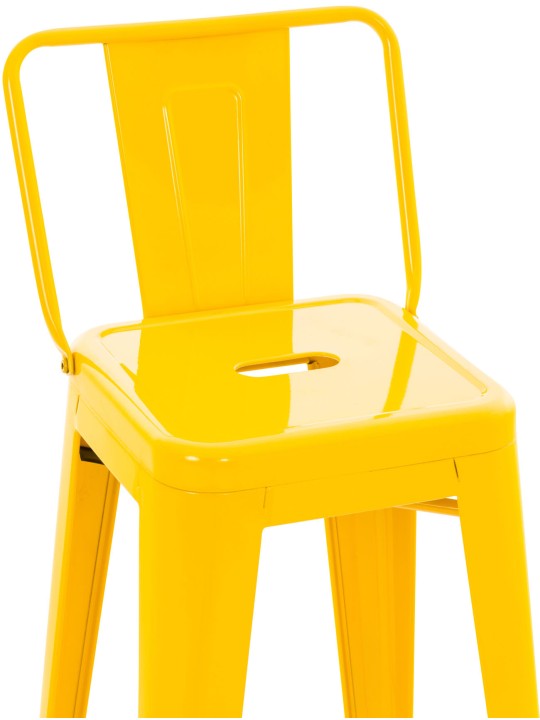 Lot de 4 tabourets de bar Mason, jaune