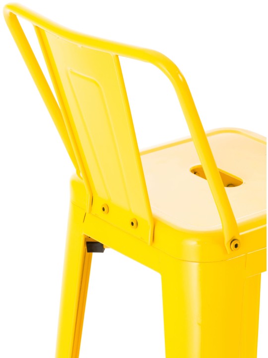 Lot de 4 tabourets de bar Mason, jaune
