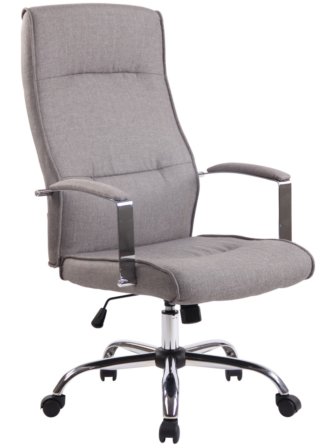 Chaise de bureau tissu Portland, gris