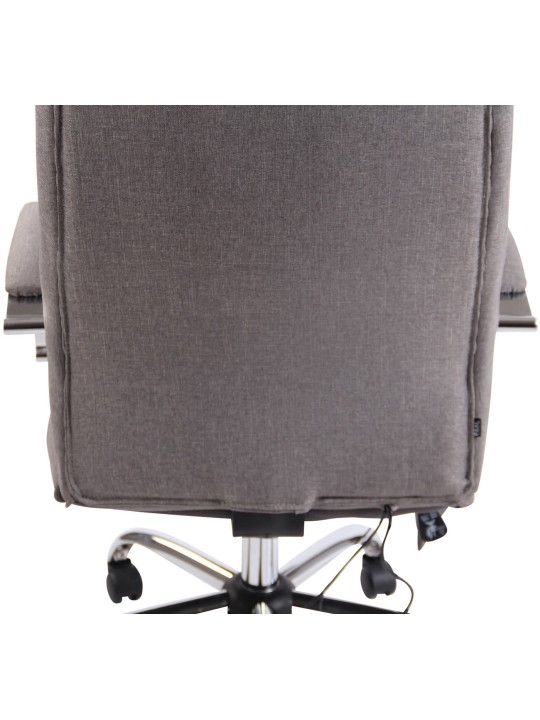 Chaise de bureau en tissu Portland avec fonction massage, gris Chaise de bureau en tissu Portland avec fonction massage, gris