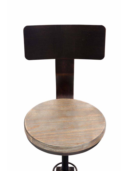 Lot de 2 tabourets de bar Elko, bronze