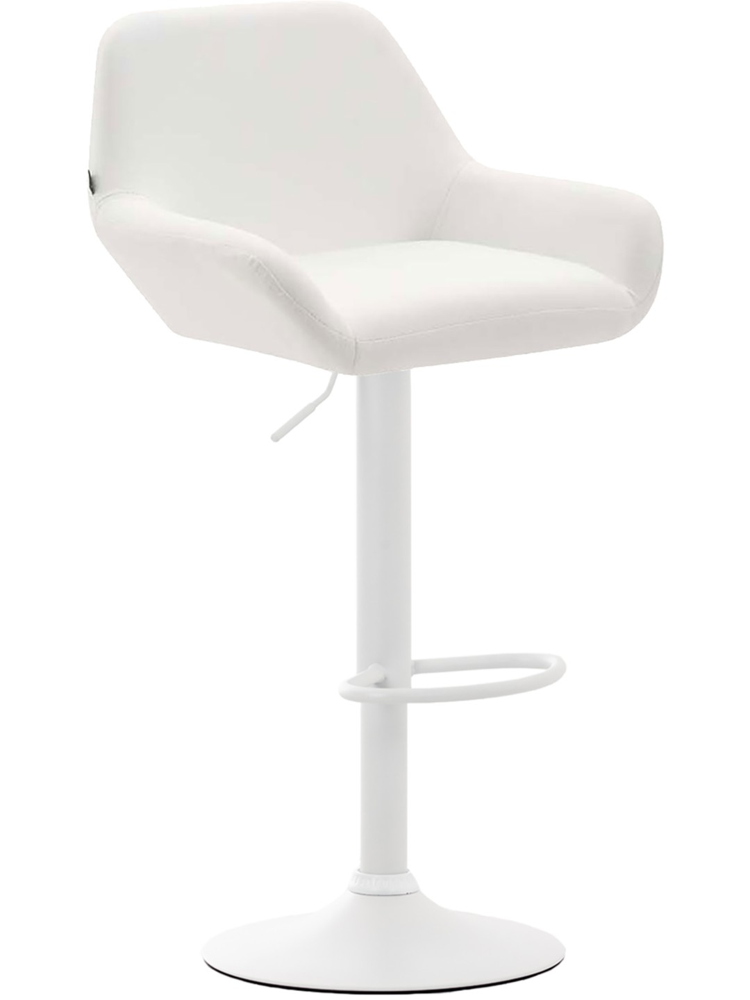 Tabouret de bar Braga simili cuir, blanc