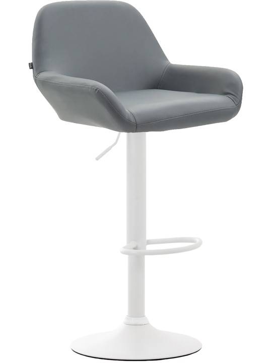 Tabouret de bar Braga simili cuir, gris Tabouret de bar Braga simili cuir, gris