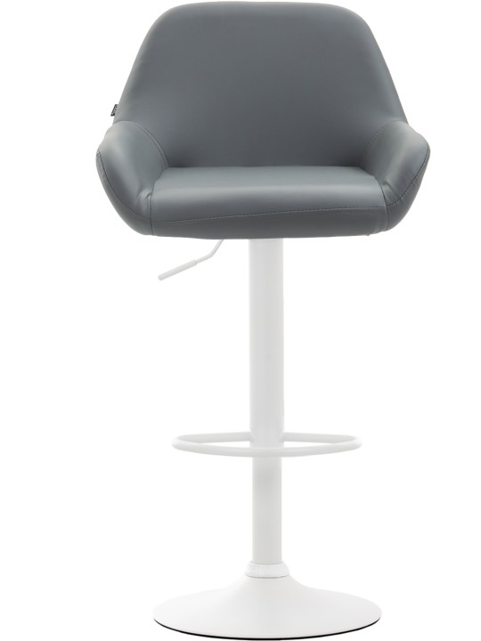 Tabouret de bar Braga simili cuir, gris Tabouret de bar Braga simili cuir, gris