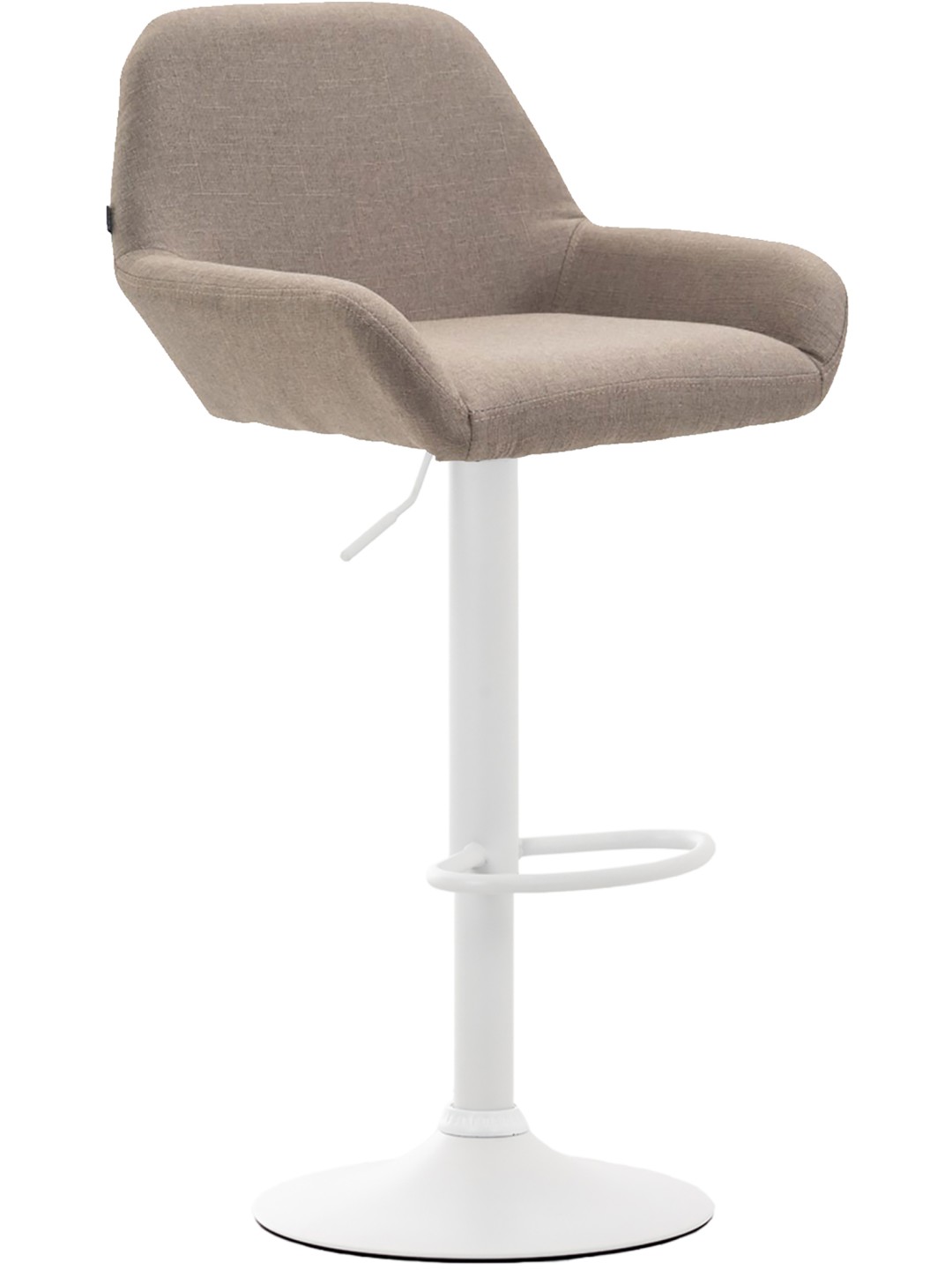 Tabouret de bar Braga tissu, taupe