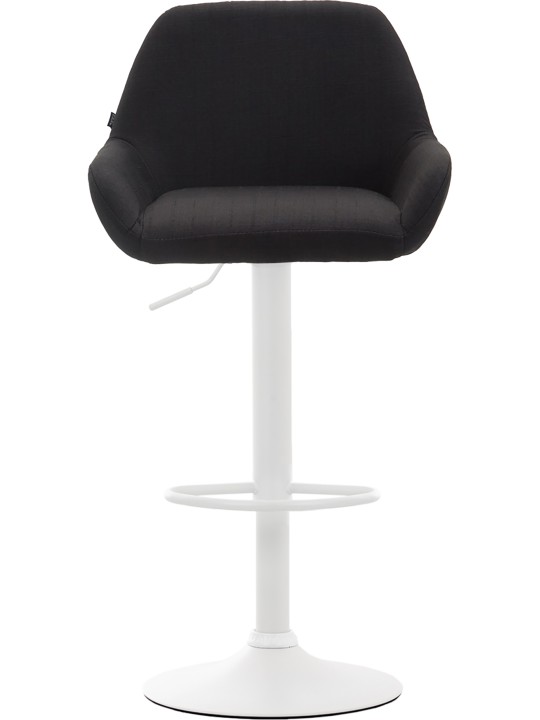 Tabouret de bar Braga tissu, noir