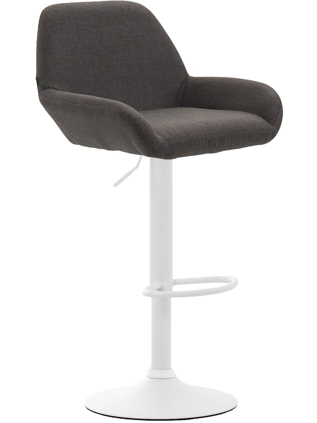 Tabouret de bar Braga tissu, gris foncé