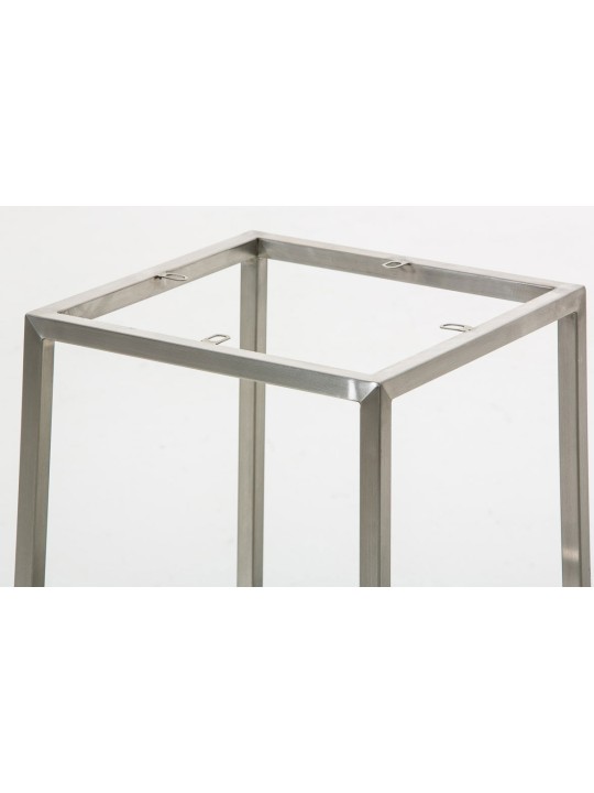 Lot de 2 tabourets de bar Montreal 85 tissu acier inoxydable, bleu