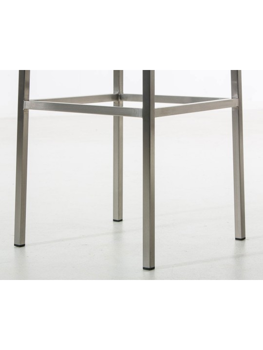 Lot de 2 tabourets de bar Montreal 85 tissu acier inoxydable, bleu