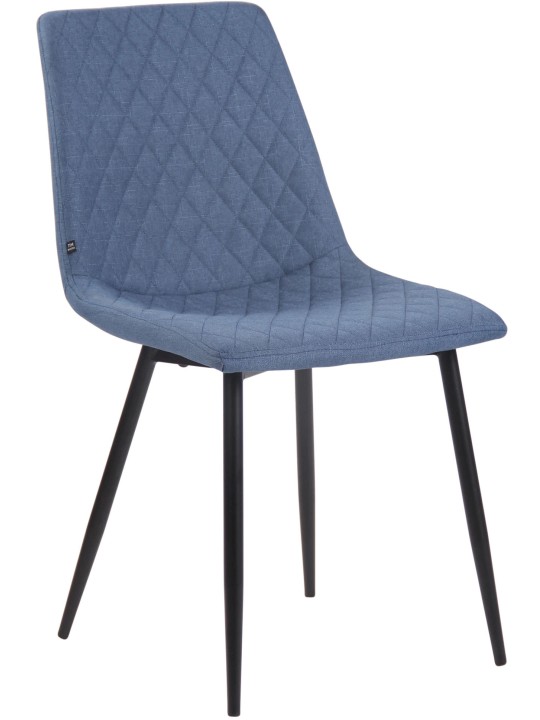 Chaise Telde tissu, bleu