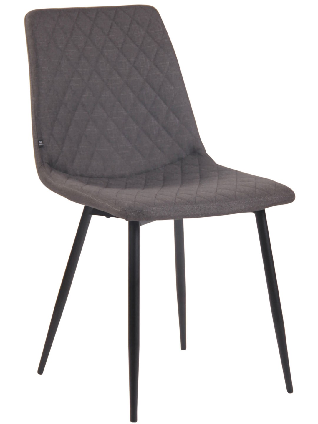 Chaise Telde tissu, gris foncé