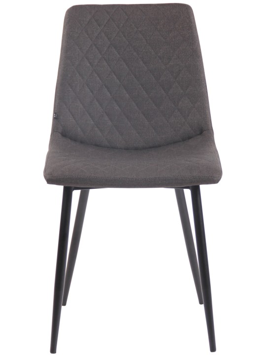 Chaise Telde tissu, gris foncé
