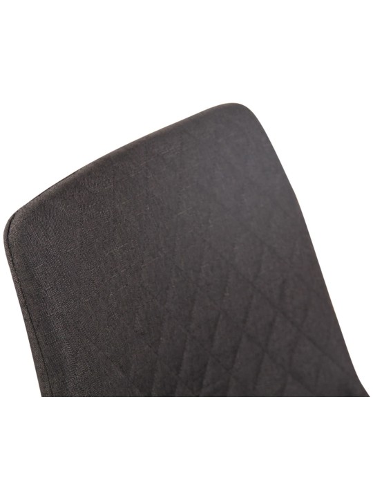 Chaise Telde tissu, gris foncé