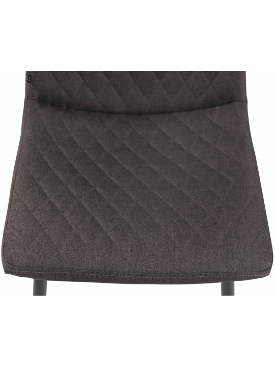 Chaise Telde tissu, gris foncé