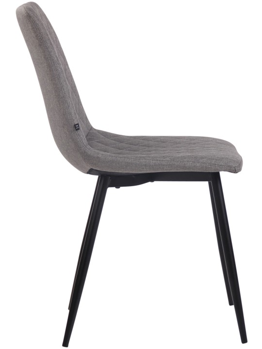 Chaise Telde tissu, gris
