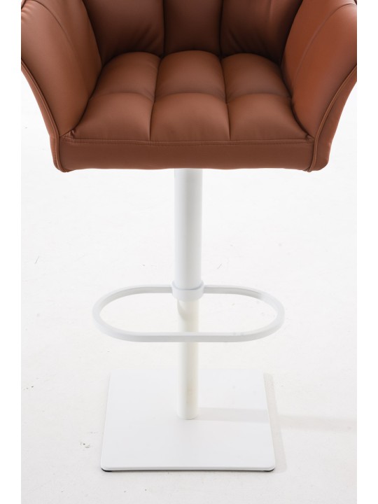 Lot de 2 tabourets de bar Damaso simili cuir, brun clair Lot de 2 tabourets de bar Damaso simili cuir, brun clair