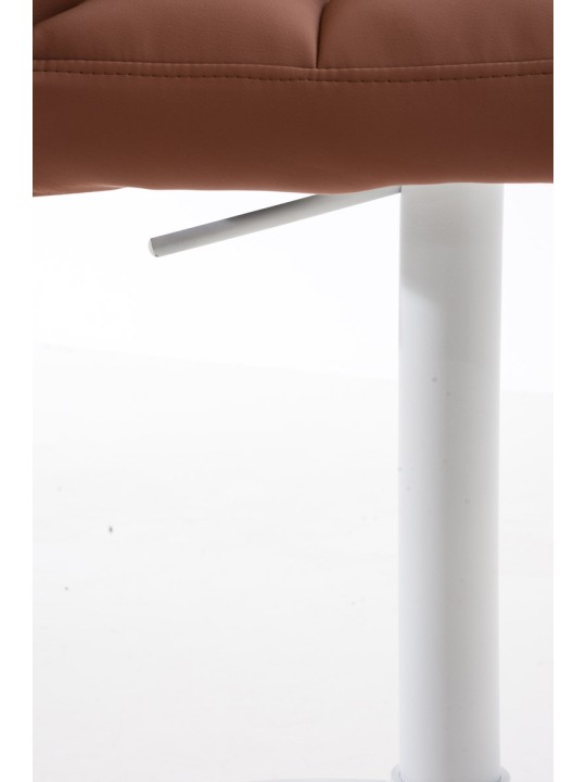 Lot de 2 tabourets de bar Damaso simili cuir, brun clair Lot de 2 tabourets de bar Damaso simili cuir, brun clair