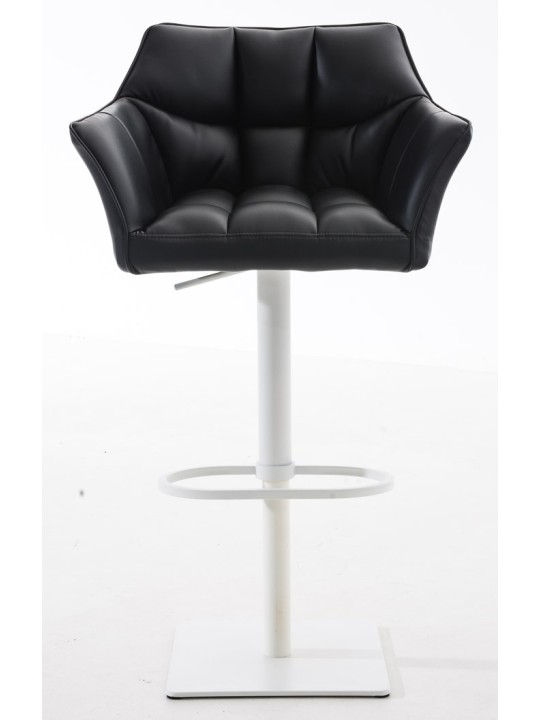 Lot de 2 tabourets de bar Damaso simili cuir, noir Lot de 2 tabourets de bar Damaso simili cuir, noir