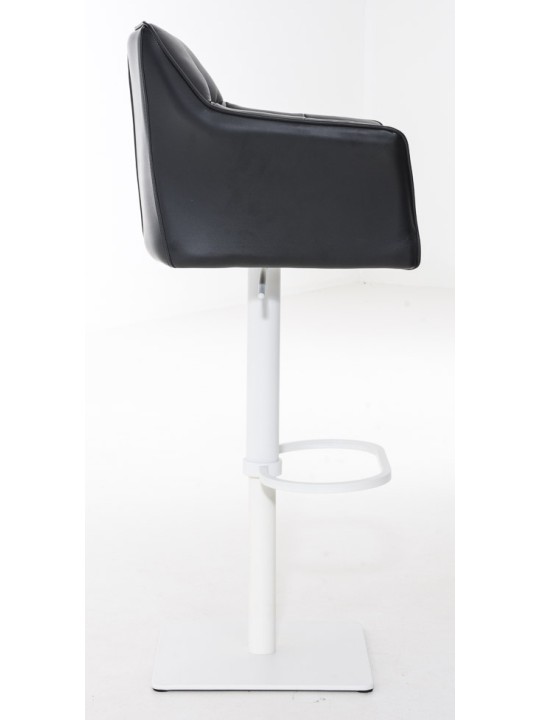 Lot de 2 tabourets de bar Damaso simili cuir, noir Lot de 2 tabourets de bar Damaso simili cuir, noir
