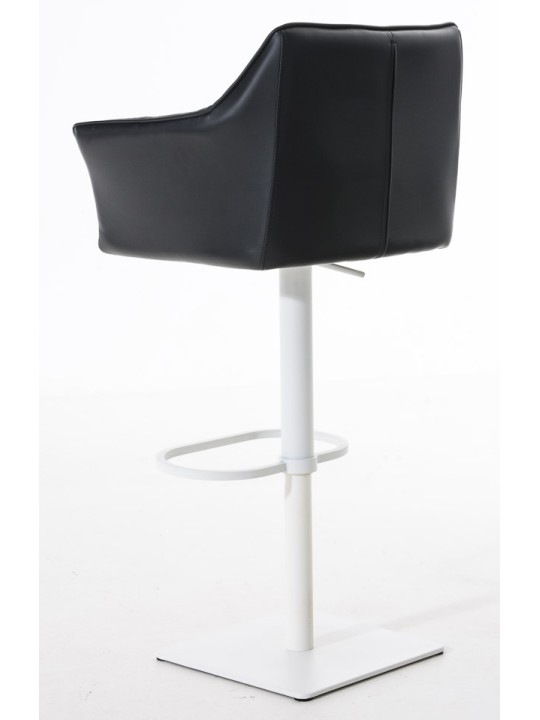 Lot de 2 tabourets de bar Damaso simili cuir, noir Lot de 2 tabourets de bar Damaso simili cuir, noir