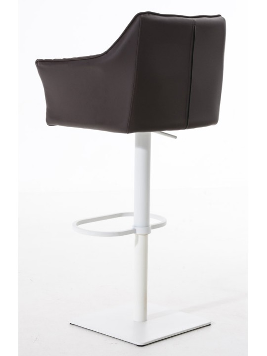 Lot de 2 tabourets de bar Damaso simili cuir, brun Lot de 2 tabourets de bar Damaso simili cuir, brun