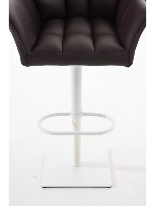Lot de 2 tabourets de bar Damaso simili cuir, brun Lot de 2 tabourets de bar Damaso simili cuir, brun