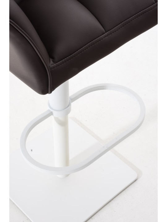 Lot de 2 tabourets de bar Damaso simili cuir, brun Lot de 2 tabourets de bar Damaso simili cuir, brun