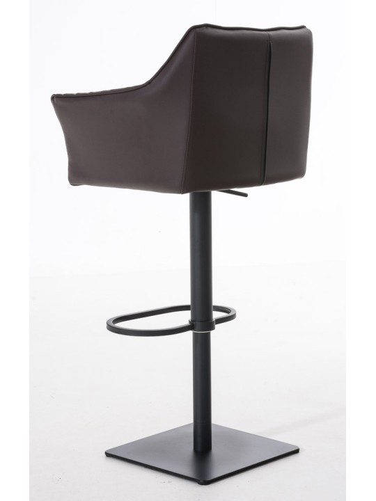 Lot de 2 tabourets de bar Damaso simili cuir, brun Lot de 2 tabourets de bar Damaso simili cuir, brun