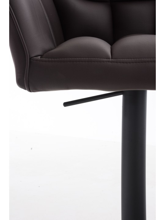 Lot de 2 tabourets de bar Damaso simili cuir, brun Lot de 2 tabourets de bar Damaso simili cuir, brun