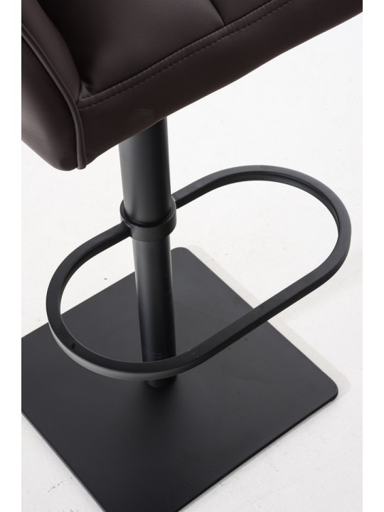 Lot de 2 tabourets de bar Damaso simili cuir, brun Lot de 2 tabourets de bar Damaso simili cuir, brun