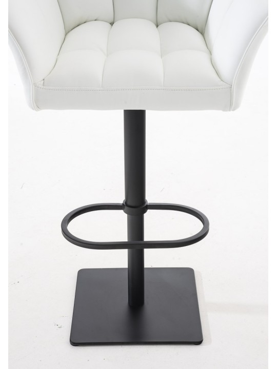 Lot de 2 tabourets de bar Damaso simili cuir, blanc Lot de 2 tabourets de bar Damaso simili cuir, blanc