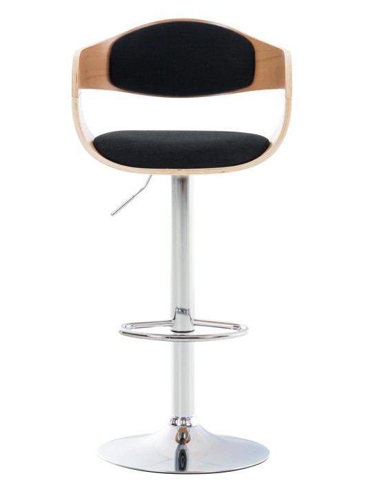 Lot de 2 tabourets de bar Kingston C tissu, naturel/noir